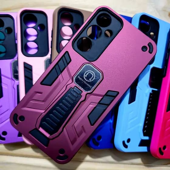 Capa capinha anti impacto silicone com Suporte para Samsung A55 5G / Samsung A15 5G / Samsung A14 5G - Magnético