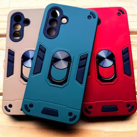 Capa capinha para Samsung A07 / Samsung A17 / Samsung A26 Anti impacto silicone com Suporte de anel e base para magnétic
