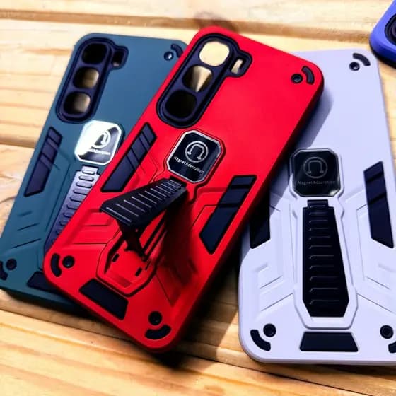Infinix Hot 60 Pro Plus / Infinix Hot 60i / Infinix Hot 60 Pro Capa Capinha Anti impacto silicone com Suporte Magnético