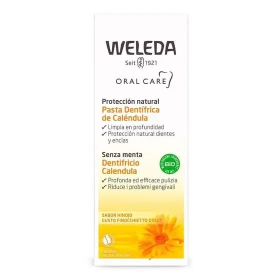 Weleda gel dental 50mL sem flúor 100% natural