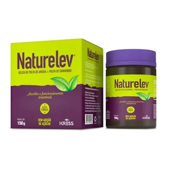 Geléia Naturelev Ameixa Tamarindo Fibras 150g regulador intestino intestinal preso