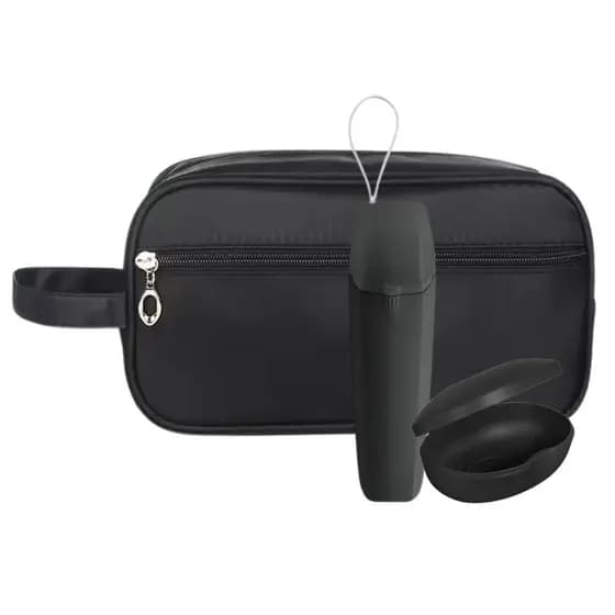 Kit Necessaire Impermeável Porta Escova Saboneteira Premium