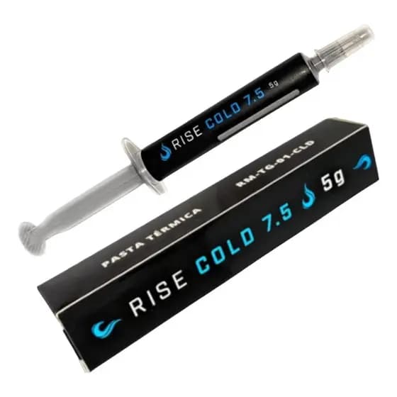 Pasta Termica Prata 5g 7,5 W/m | Rise Mode Silver Cold | Para Processador e Placa de Video | CPU e GPU