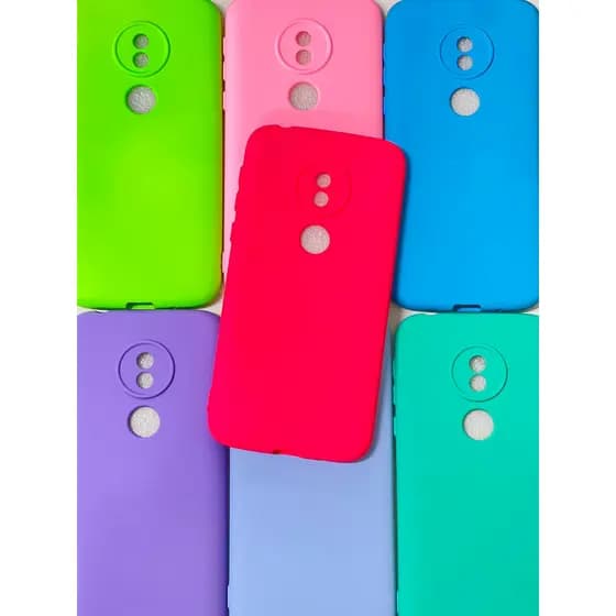 Capa Capinha Motorola Moto G7 Play Silicone Aveludado