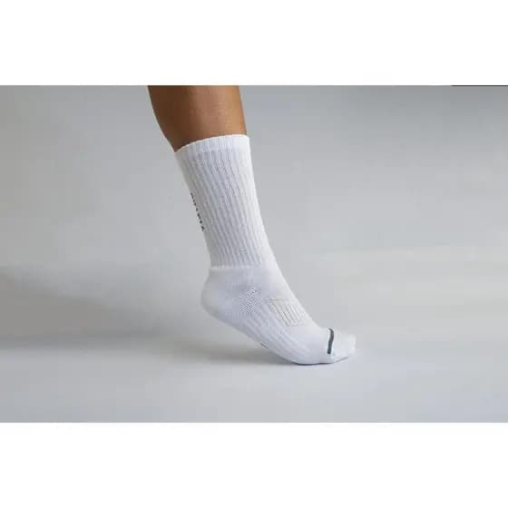 Meia De Tenis Vistho - Tam 33/38 - Branco / Estanho