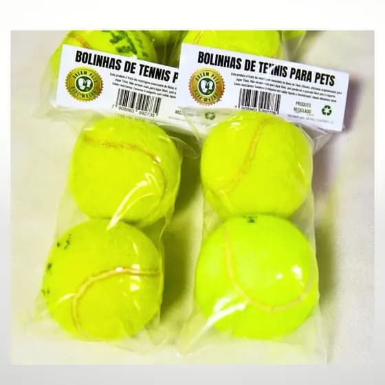 2 Bolinhas P/ Pets brincarem - Bolinhas de Tênis Recicladas