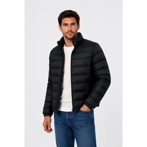 Jaqueta Puffer Blusa Impermeável Para Frio Intenso Inverno Masculino Bobojaco Corta Vento