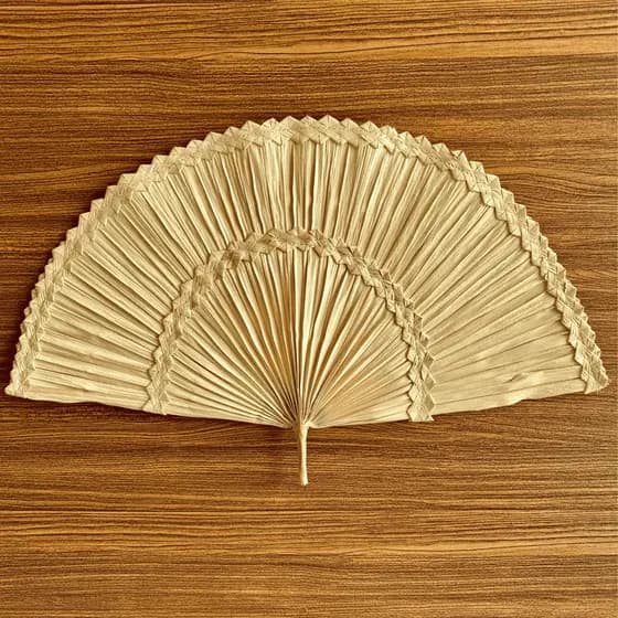 Leque de Palha para Decoração de Parede Composição de Parede 47CM