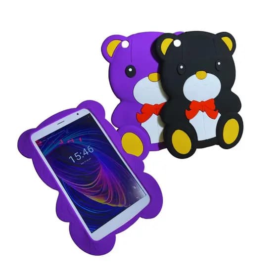 Capa de Ursinho Infantil Emborrachada para Tablet de 8 Polegadas