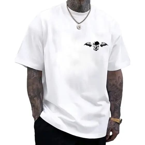 Camiseta Masculina Algodão Penteado Fio 30.1 - Avenged Sevenfold Unissex – Estilo Rockeiro, Conforto e Qualidade Premium