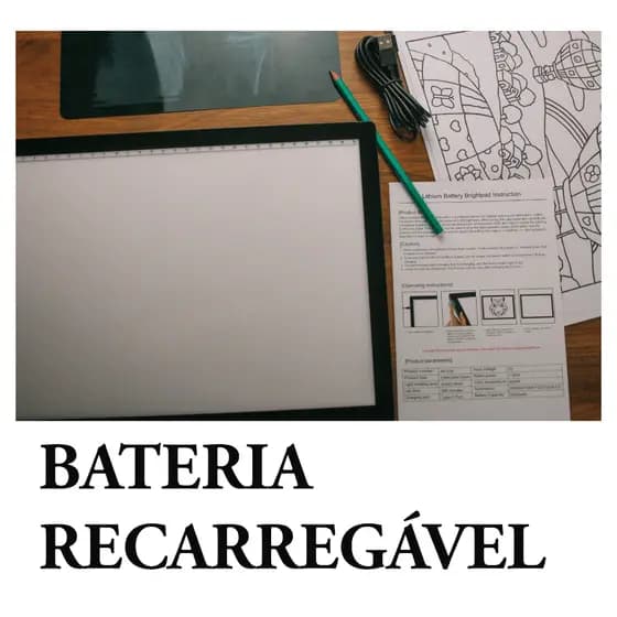 Mesa de Luz LED A4/A3 Profissional Portátil USB para Desenho Bateria Sem fio