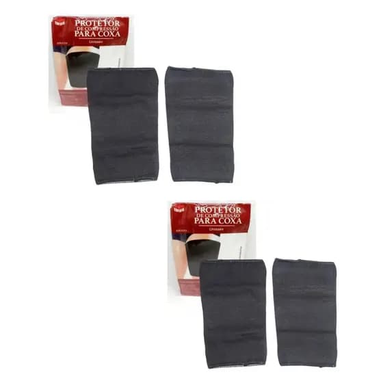 Kit 2 Pares de Tensor Coxa Coxal Contra Distensões Musculares Recuperação