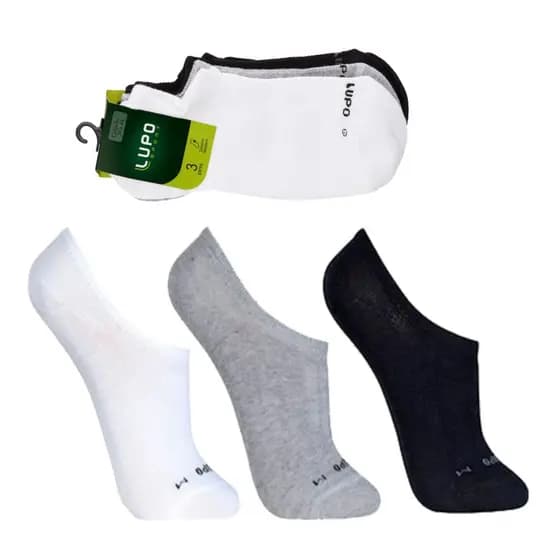 Meias Lupo - Kit C/ 6 Pares Meias 3270 Invisível Lupo Soquete
