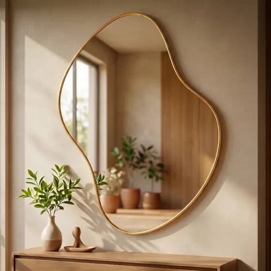 Espelho Orgânico Com Moldura 0,60 X 0,80 - Modelo: Dalí