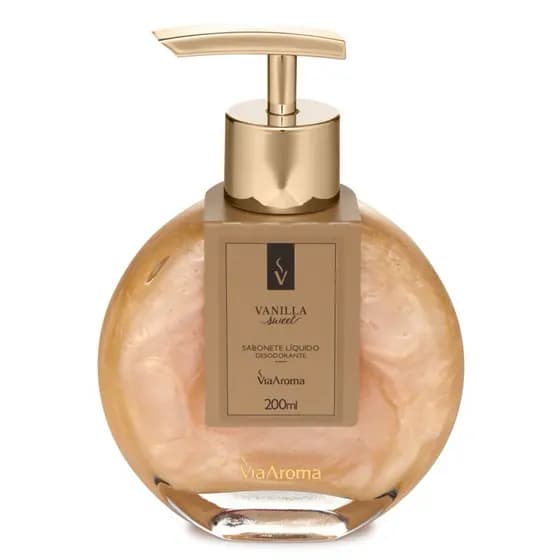 Baunila Sabonete Líquido Via Aroma 200ml Vanilla sweet
