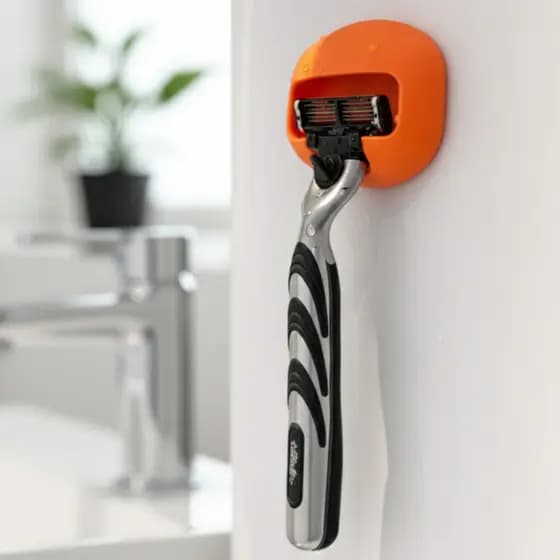 Suporte Para Parelho De Barbear Lamina Gillette Gilete Prestobarba Fita 3M