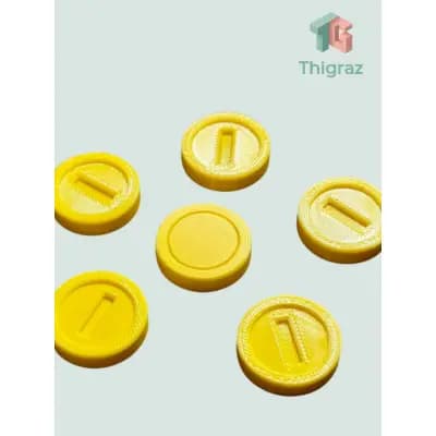 Kit 6 Moedas Super Mario 2,5cm – Coleção e Decoração Geek | Item decorativo Mario