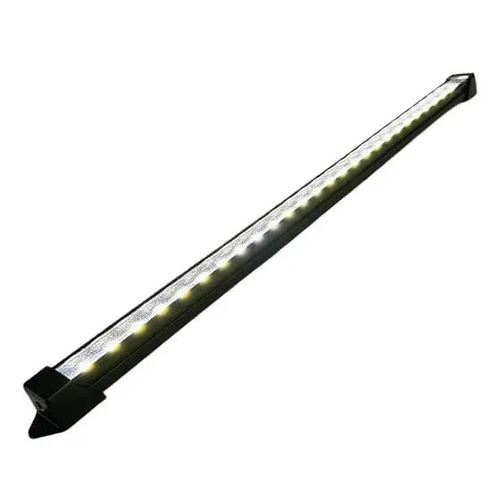 01 Barra LED Aquario Marinho ou Plantado C/ Calha Black (Preta) 10cm SEM FONTE