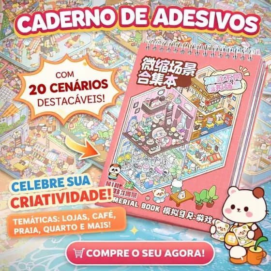 Caderno Adesivo 3D 6/8/20 Cenarios Criativo Scrapbook Diy Com Pinça Montar Comodos