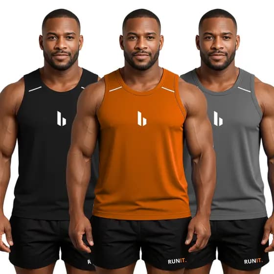 Kit 3 Regata Masculina Dry Fit Estampada Fitness Esporte