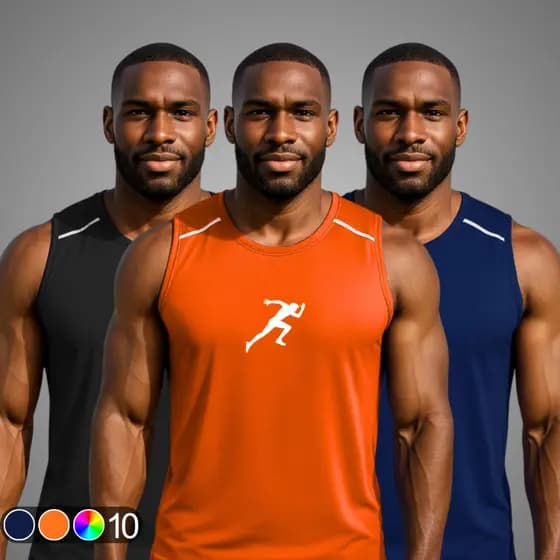 Kit 3 Regatas Dry Fit Masculina Esportiva Estilo Street Variadas Promoção