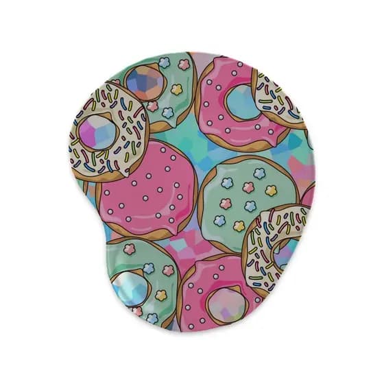 Mousepad – Doces Donuts - Ergonômico Apoio De Punho Pulso