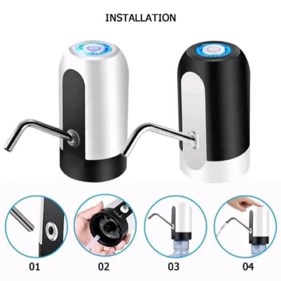 Bomba Elétrica para Galão Bebedouro de água Universal USB Recarregável