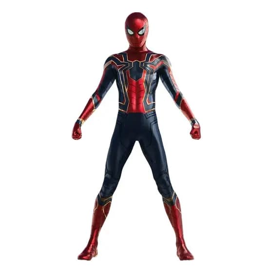 Fantasia Cosplay Homem Aranha De Ferro Brilhante Tom Holland