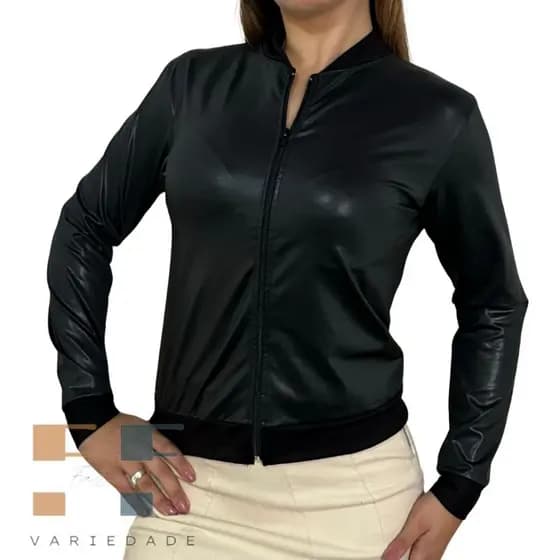 Casaco Jaqueta Feminina Bomber Cirre Jaqueta Feminina Com Ziper