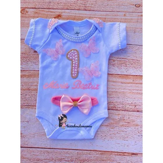 roupa temática Jardim, body borboleta roupa mêsversario borboletas