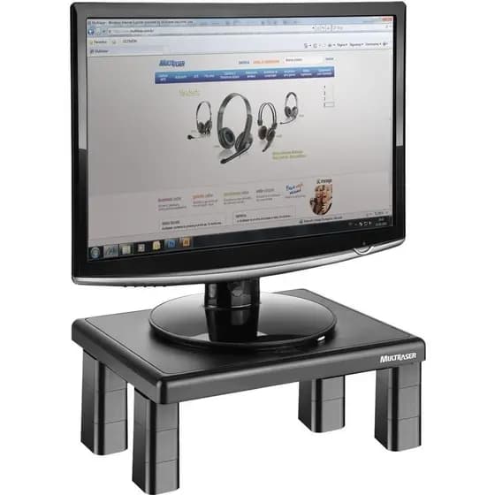 Suporte Para Monitor De Mesa 4 Níveis De Ajuste Altura Nr17