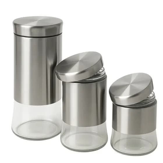Monte seu Anuncio Pote Hermético para Mantimentos de Cozinha Dispensa Armário Plástico