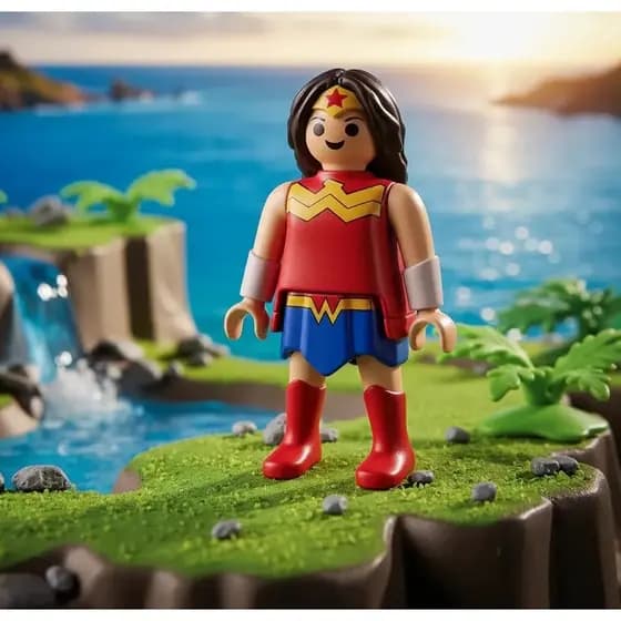 DC PlayMobil Miniaturas colecionáveis Kinder Ovo