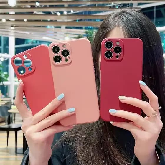 CAPA CAPINHA CASE PARA IPHONE 13 NORMAL A SILICONE INTERIOR AVELUDADA COM CÂMERA FECHADA