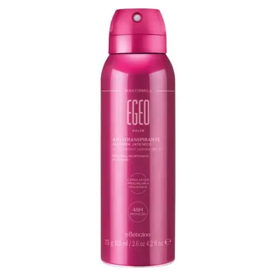 Egeo Dolce Desodorante Antitranspirante Aerosol 75g/125ml validade 04/26