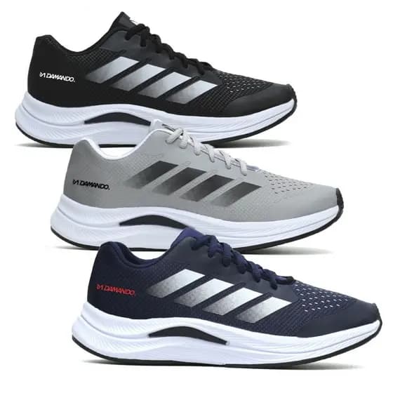 Kit 3 Pares Tênis Esportivo Masculino Academia Caminhada