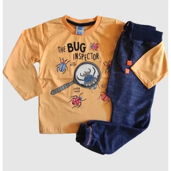Conjunto infantil masculino meia estação