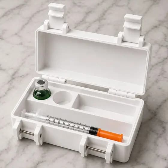 Porta Medicamento Mão Para Viagem Rígido Resistente Ampolas 10ml L22m etc.