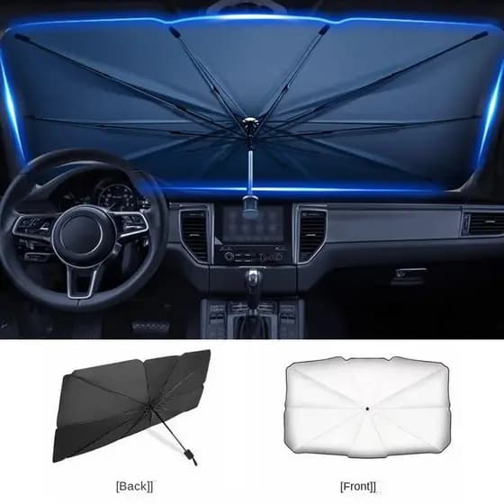 Painel Quebra Sol Para Brisa Carro Protetor Solar Guarda Chuva