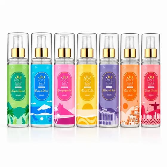 Body Splash Feminino 200ml Perfumado Fixação Suave JuPXT Essência Carioca