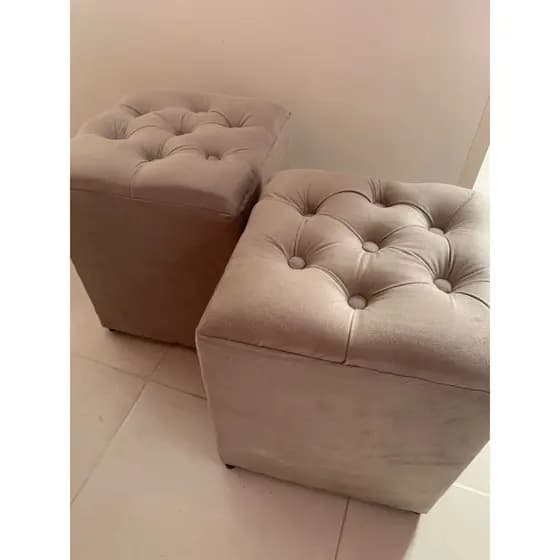 Puffe puff banqueta banco base acento elegance para sala, quarto e cozinha