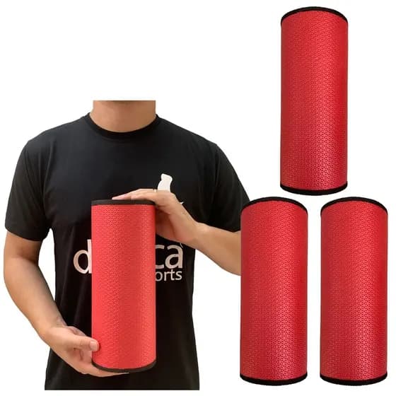 Kit 3 Rolos Massagem Liberação Miofascial 30x12cm DF1072 Vermelho Dafoca Sports