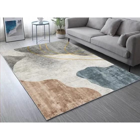 Tapete Sala quarto Antiderrapante elegante 1,40x1,00 na promoção fácil de limpar