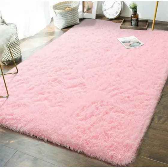 tapete fofo peludo Rosa bebê Rosa Claro 2x1,40 promoção