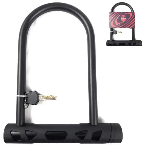 Cadeado bicicleta ulock trava absolute resistente bike moto seguro com chaves reforçado