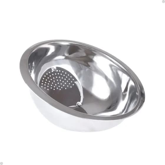 Escorredor Lavador De Arroz Massa Legumes Inox Multiuso 25cm