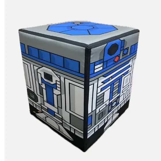 Puff Quadrado Star Wars R2-D2 Decoração Geek Presente