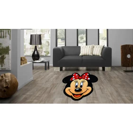 Tapete Grande Minnie 1,28 m x 1,28 m Decoração Geek para Sala e Quarto Animes e Gamer