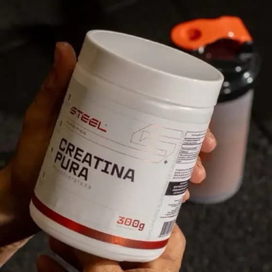 Creatina Pura 300G - Steel Nutrition - 100% Pura