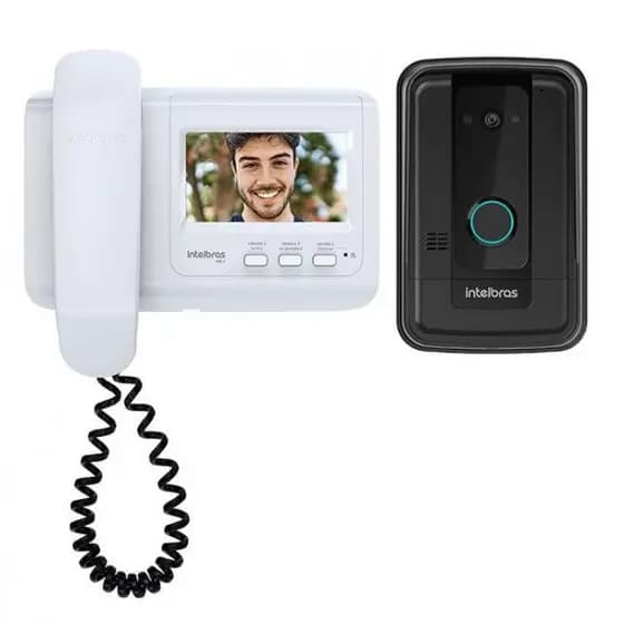 Porteiro Interfone Eletronico Campainha Com Fio Camera Video Porteiro Intelbras Tela 4 Polegadas